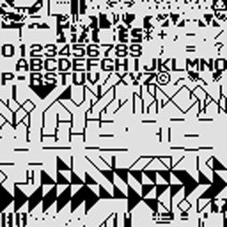 Graphics stored in the ROM of Star Jacker — click to see it full size Graphics stored in the ROM of Star Jacker