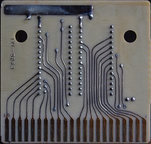 The circuit board inside Champion Baseball