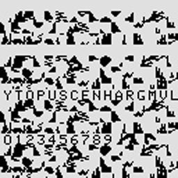Graphics stored in the ROM of Exerion — click to see it full size Graphics stored in the ROM of Exerion