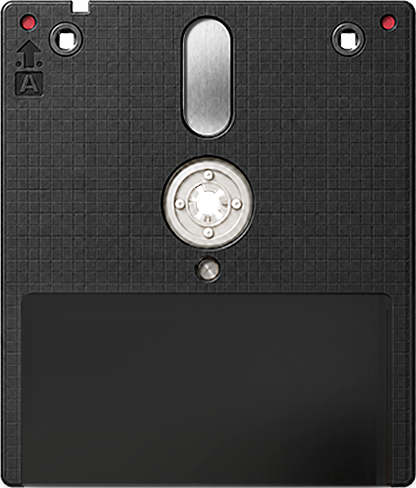 Empty — floppy disk artwork