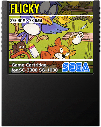 Flicky — cartridge artwork