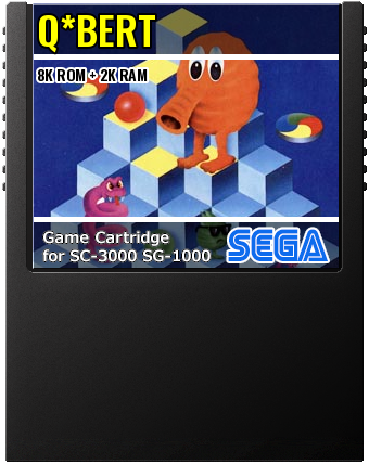 Q*bert — cartridge artwork